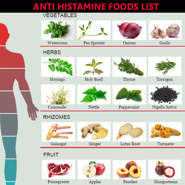 antihistamine foods and herbs